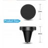 Suport auto magnetic, universal, pentru telefon, pentru grila ventilatie - negru