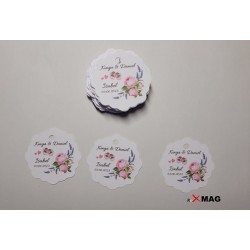 Etichete pentru marturii - 2 in 1 nunta si botez