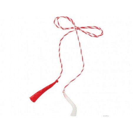 Snur martisor alb-rosu 50 bucati