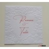 Invitatie nunta, coperta embrosata