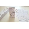 Cutie pentru marturii 4 cm - frunze