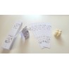 Cutie pentru marturii 4 cm - frunze