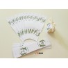 Cutie pentru marturii 4 cm - frunze