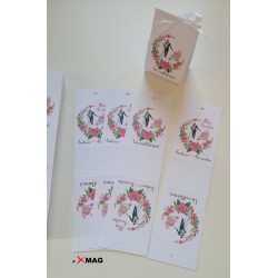 Cutie pentru marturii 4 cm - miri si carucior