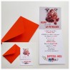 Invitatie botez - fetita in leagan