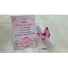 Invitatie rulata botez - printesa