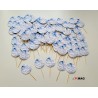 Topper pentru deserturi "Floare albastra"