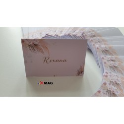 Place card personalizat pampas