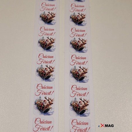 7 stickere Craciun Fericit