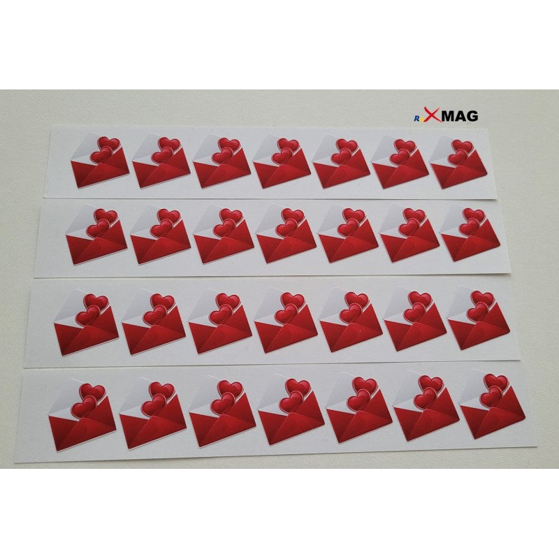 7 Stickere in forma de plic