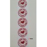 11 Stickere I LOVE YOU 2,3 CM