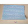 Sticker pe contur personalizare oglinda verighete