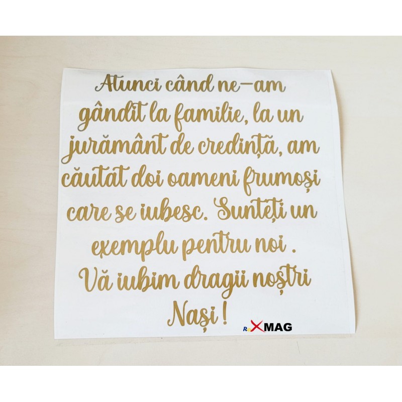 Sticker pe contur personalizare cutie nasi