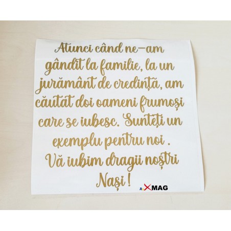 Sticker pe contur personalizare cutie nasi
