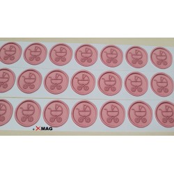 8 Stickere sigiliu botez 3 CM