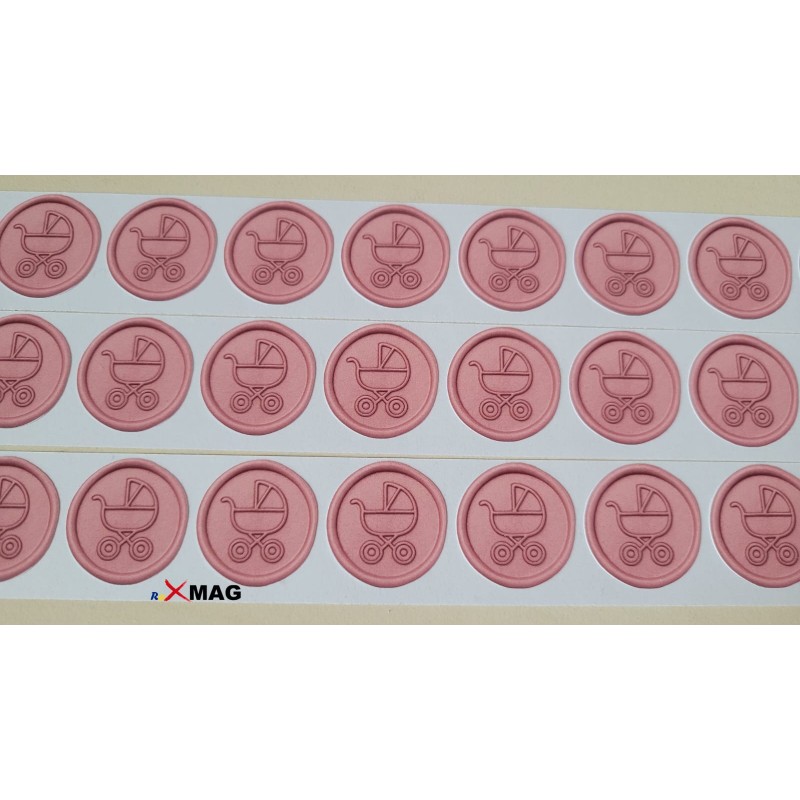 8 Stickere sigiliu botez 3 CM