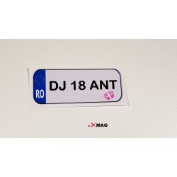 Sticker numar inmatriculare...