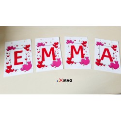 Cartonase cu litere pentru...