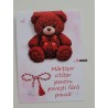 Martisor semn de carte magnetic tip clips - ursulet