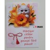 Martisor semn de carte magnetic tip clips - pisica