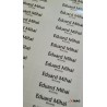 Etichete transparente pentru marturii
