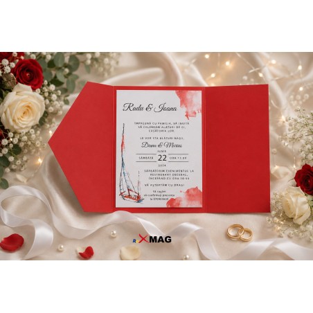 Invitatie nunta - calatorie