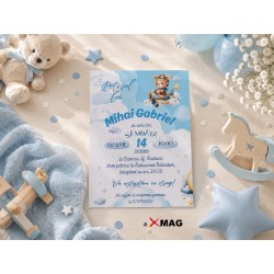 Invitatie botez - Ursulet