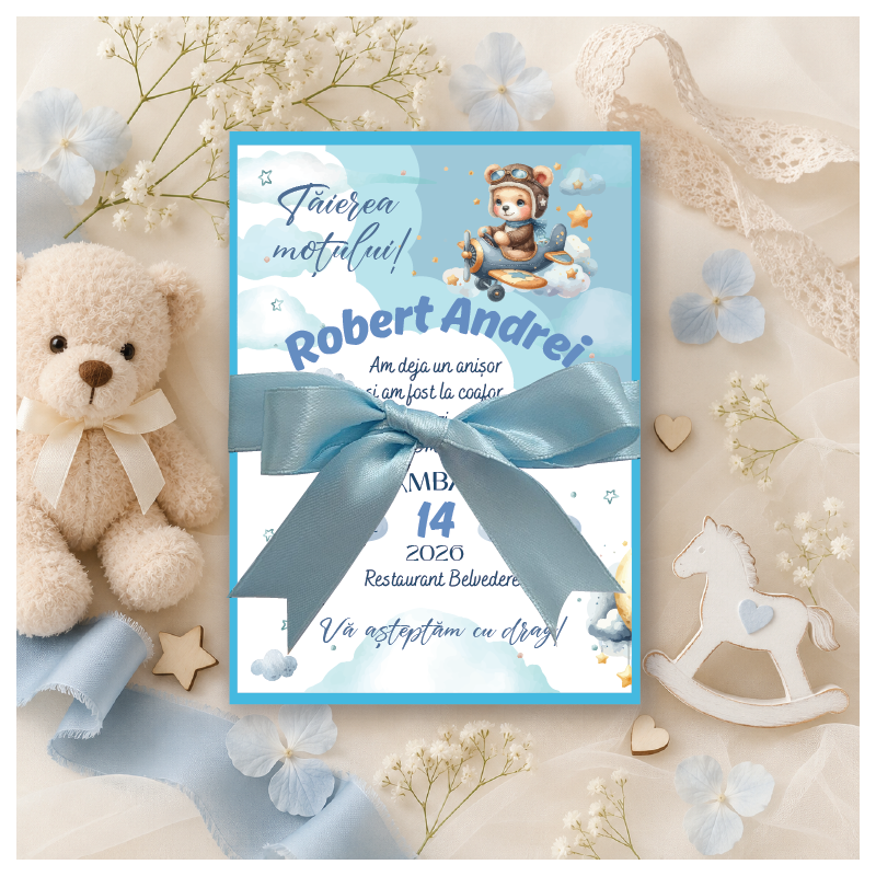 Invitatie mot - Ursulet