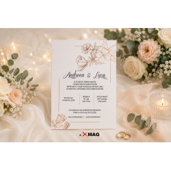 Invitatie rulata nunta