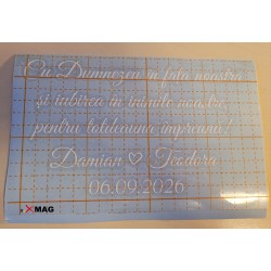 Sticker pe contur personalizare oglinda verighete